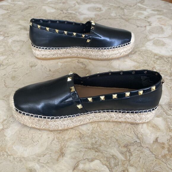 Steve Madden Pauda Platform Espadrilles Gold Tone Studs - Picture 9 of 15